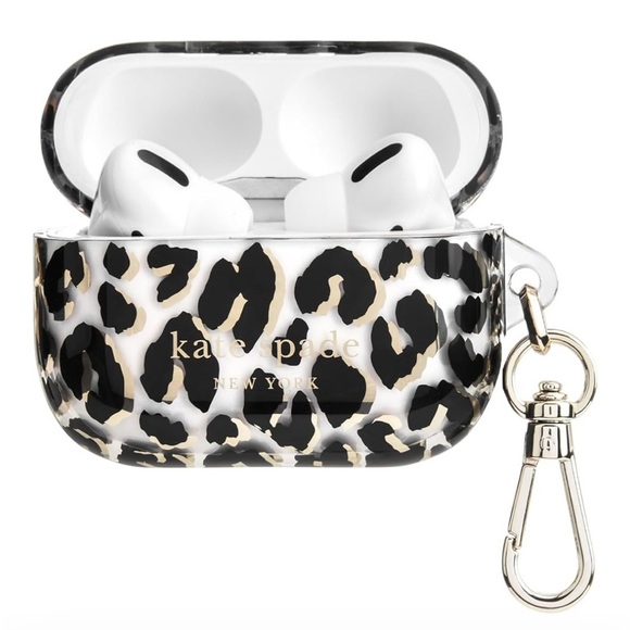 kate spade Other - NWT Kate Spade New York AirPods Pro Case City Leopard Black/Gold